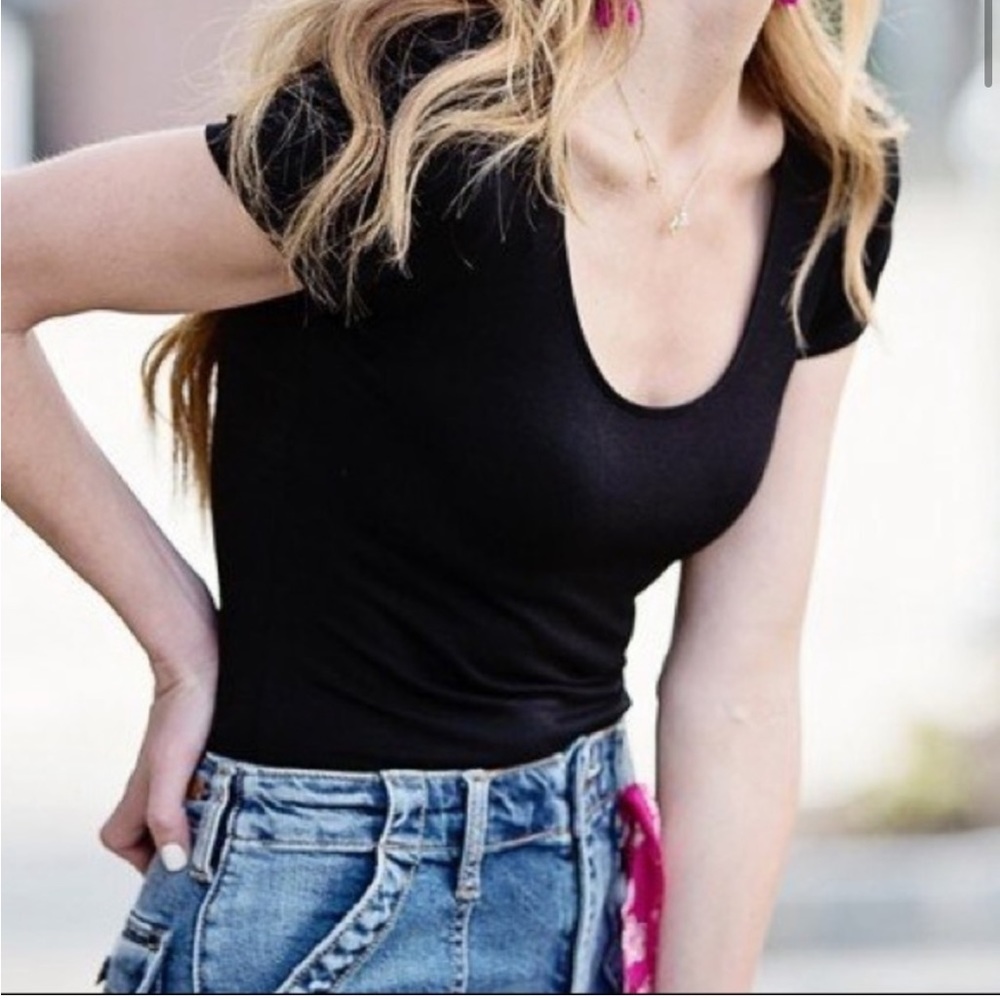 Anthropologie Little Black Bodysuit